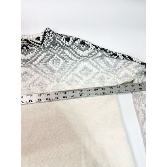 J. Jill Sweater Womens Medium Tall Ombre Fair Isle Mock Neck Pullover Multicolor - Picture 4 of 9